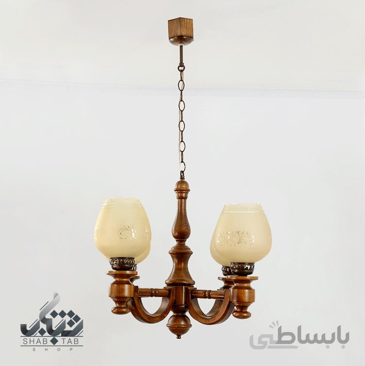 آویز چهار شاخه دارکار مدل سارینا کد 285