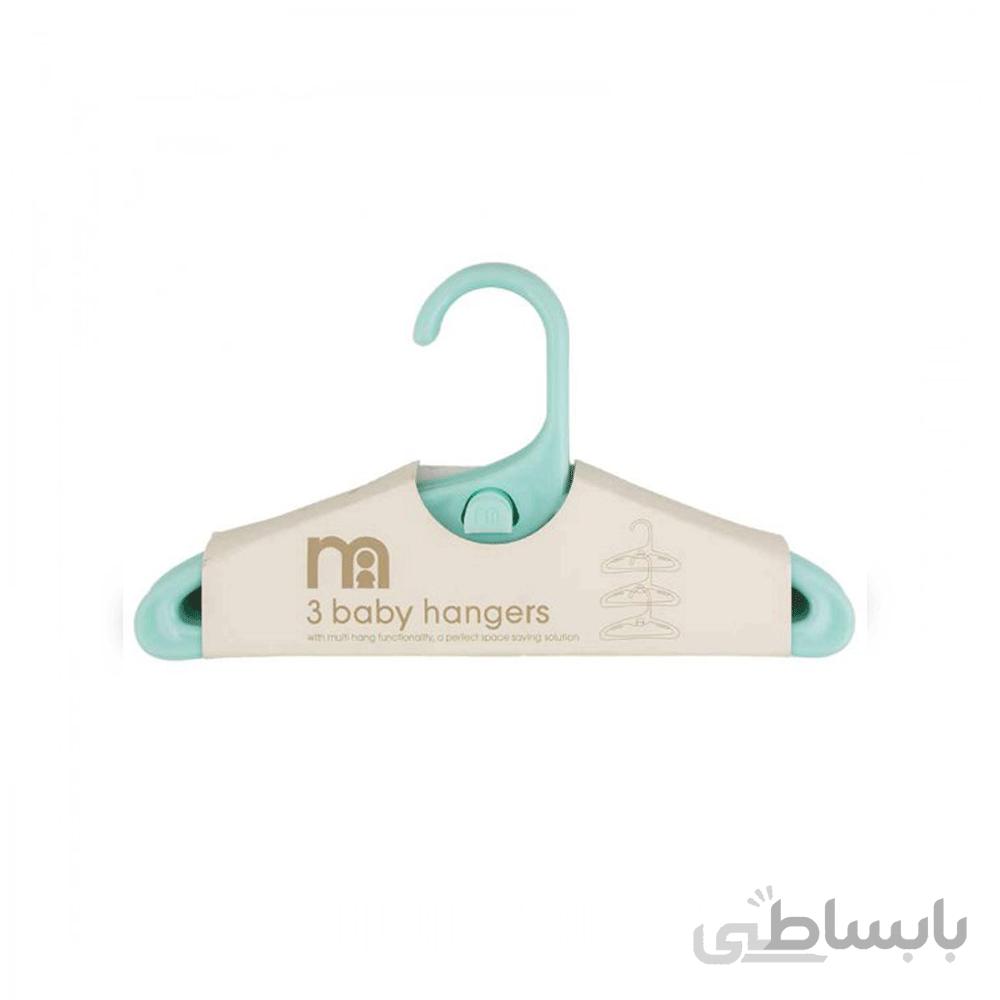 چوب آویز لباس کودک مادرکر Mothercare تک رنگ 3 عددی