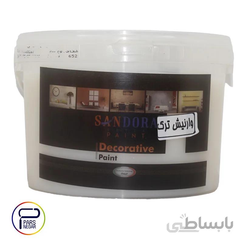 وارنیش ترک شفاف ساندورا ۲/۵ کیلویی