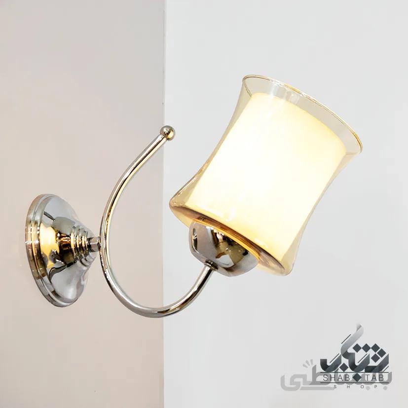 لوستر دیواری تک شعله کروم کد 825