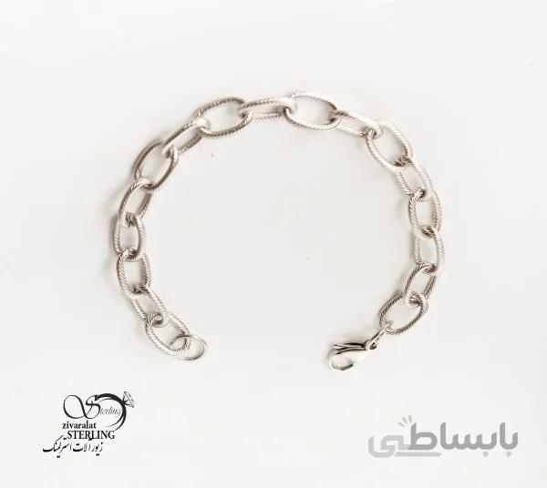 دستبند طرح طلا رنگ ثابت کد 181513