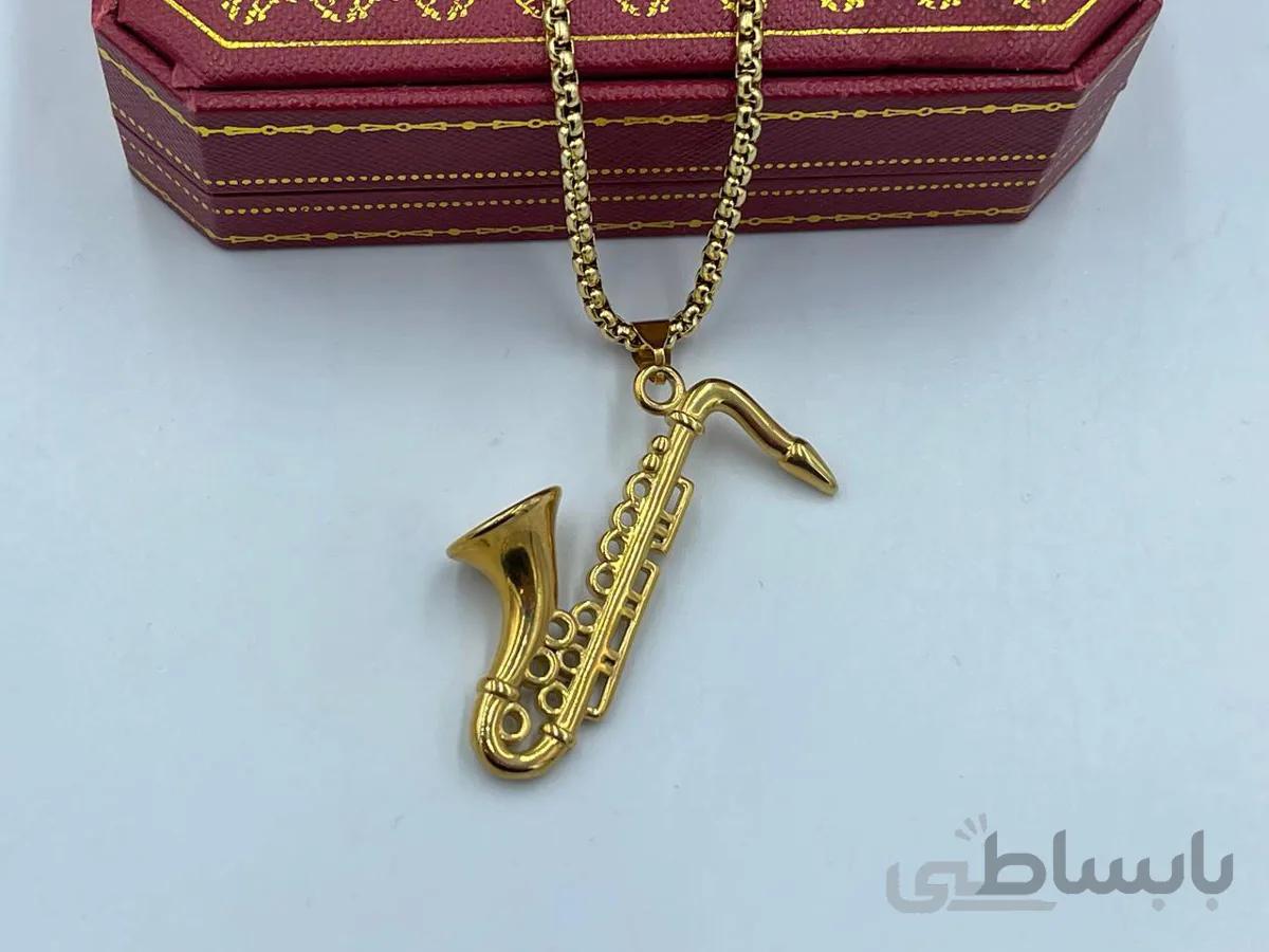 گردنبند شیپور طلایی