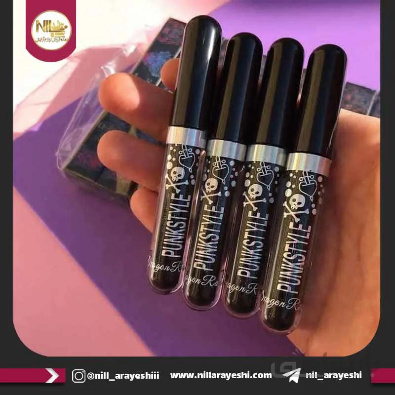 رژ مایع مشکی مات پانک استایل