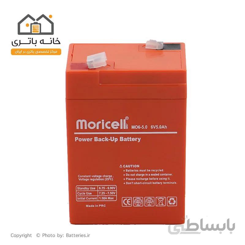 باتری سیلد اسید 6 ولت 5 آمپر موریسل moricell