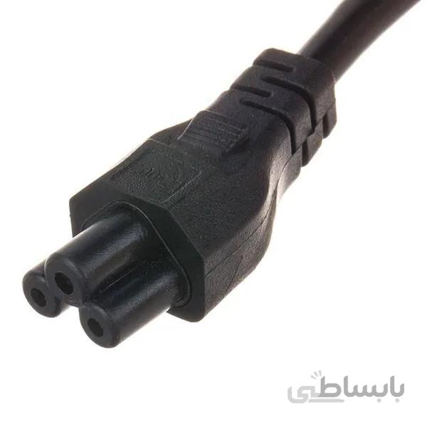 کابل برق سه پین آداپتور لپ تاپ دی-نت 1.8 متری