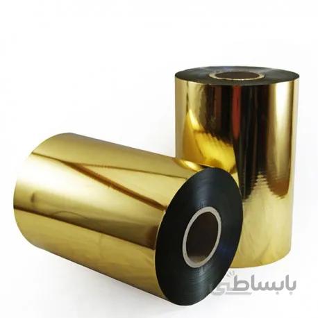 رول طلایی دستگاه طلاکوب عرض 6 سانتی متر - 120 متری