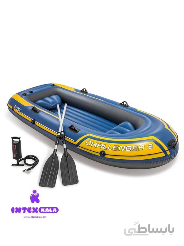 قایق بادی سه نفره چلنجر اینتکس ا Intex 68370 کد 250384