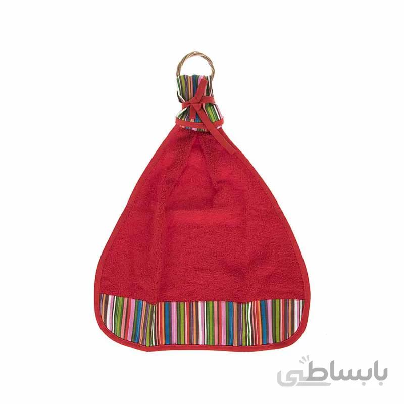 حوله آشپزخانه کتان رزين تاژ طرح راه راه الوان