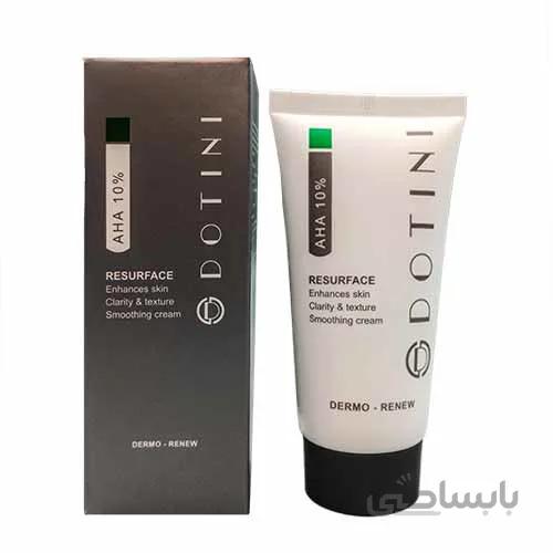 کرم لایه بردار آلفا هیدروکسی اسید آ اچ آ 10% دوتینی حجم 50 میل ا Exfoliating Regenerating AHA 10% Dotini