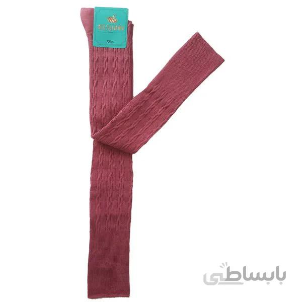 جوراب نخی پنبه ای طرح بافت بالا زانو کالباسی کد ph150