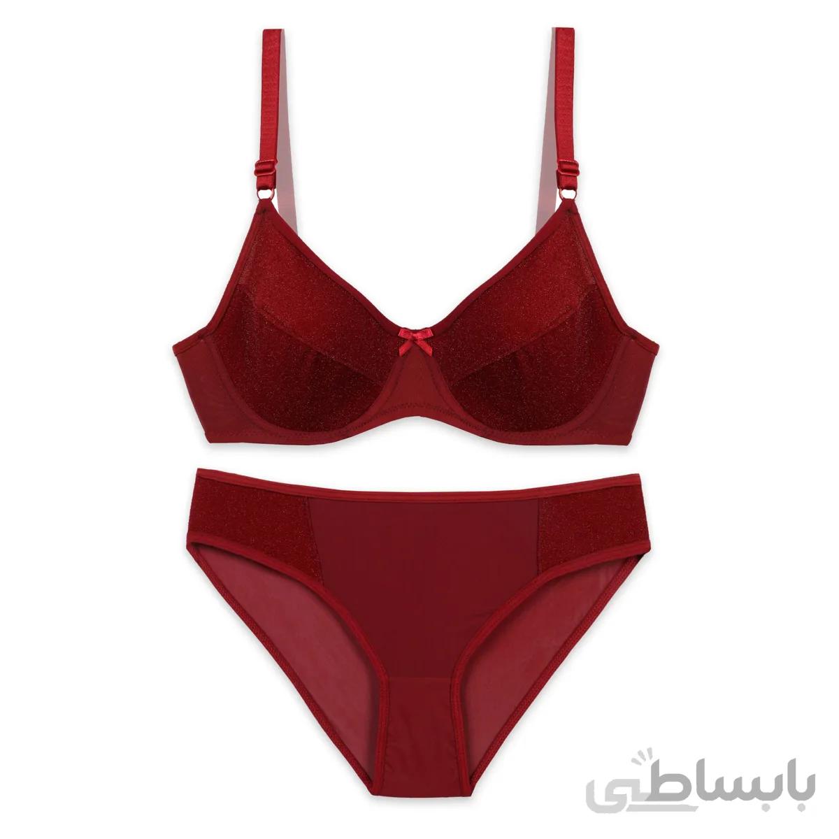 ست دنیز کد 407 شورت و سوتین فنردار پک 4 عددی