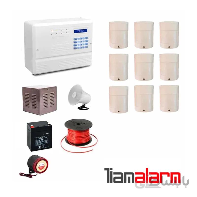 پکیج دزدگیر اماکن باسیم مدل فایروال سیم کارتی و تلفنی F10P9