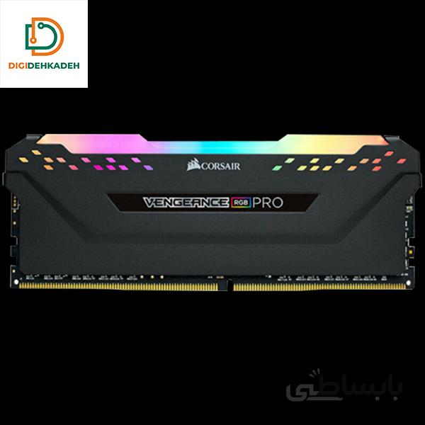 رم کورسیر VENGEANCE RGB PRO 8GB 3200MHz CL16 Black