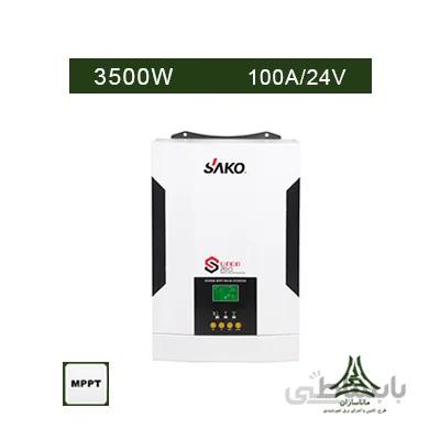 سانورتر 3500W، 24V ، 100A برند SAKO مدل SUNON PRO 3.5K