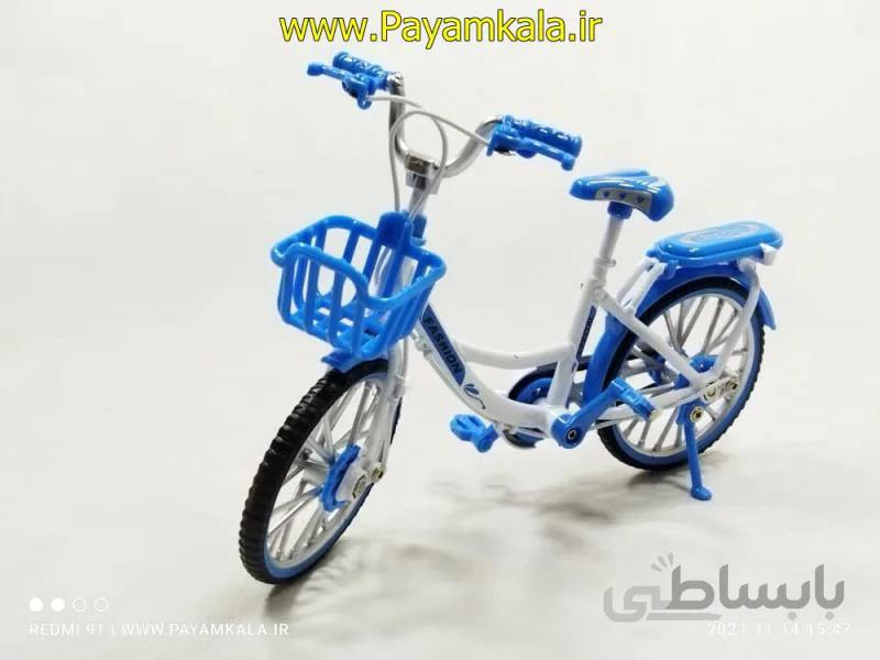 اسباب بازی دوچرخه فلزی آبی