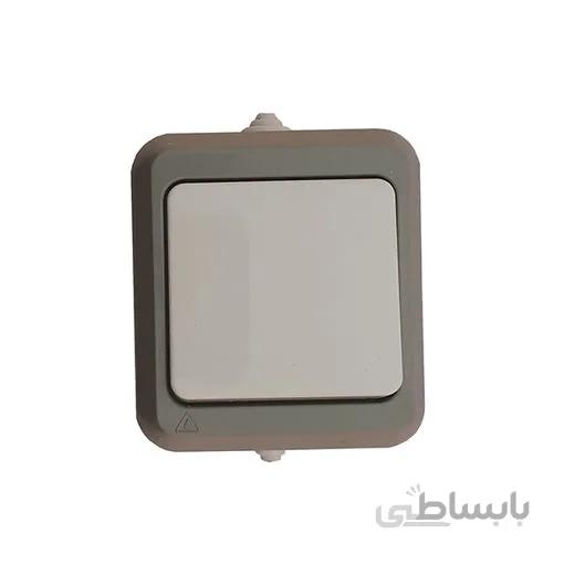 کلید تک پل روکار بارانی خیام الکتریک