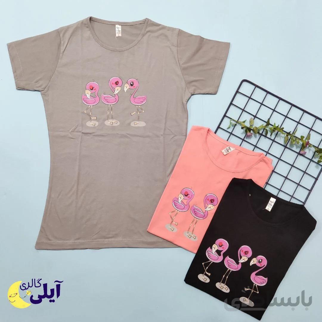 تیشرت طرح فلامینگو