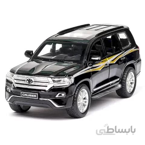 ماکت ماشین عقب کش مدل تویوتا لندکروزر مشکی کد P/CZ13A/ME