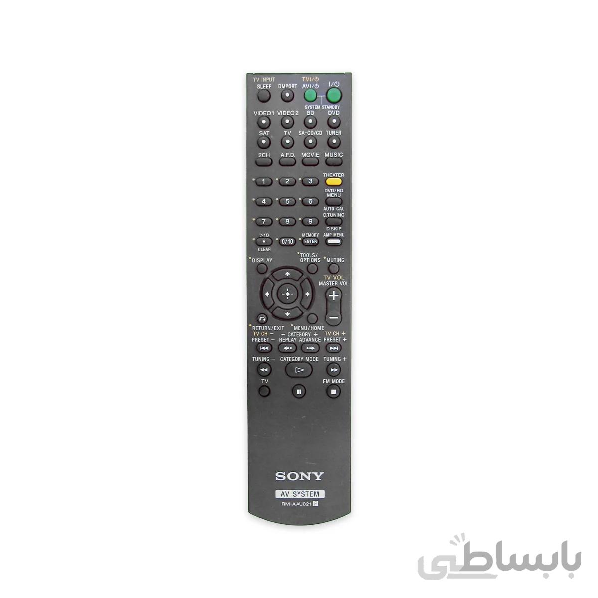 کنترل سینما خانواده سونی SONY مدل RM AAU021