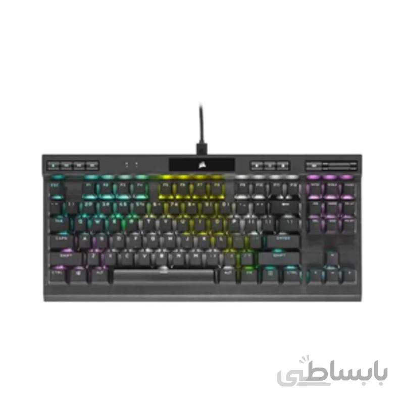 کیبورد گیمینگ مکانیکی باسیم کرسیر مدلKB-K70-TKL-MXRED ا CORSAIR KB-K70-TKL-MXRED Mechanical Gaming Keyboard