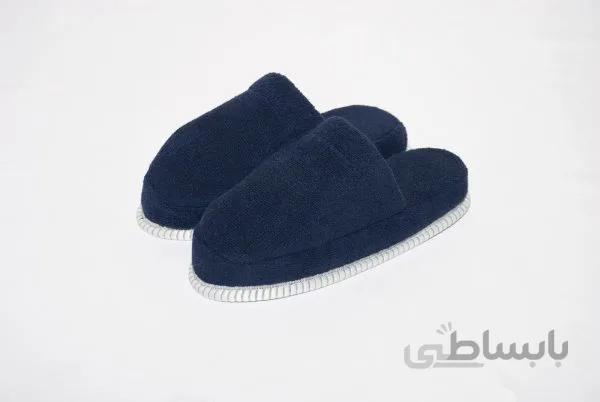 دمپایی حوله ای سورمه ای BMA