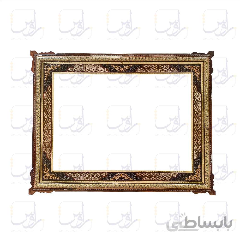 قاب خاتم کاری صلیبی شاسی دار سایز 73*93