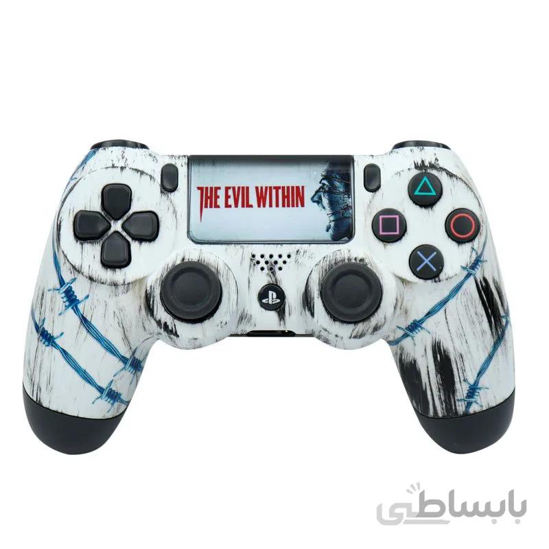 دسته بازی مدل DualShock 4 کاستوم THE EVIL WITHIN