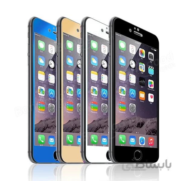 محافظ صفحه آیفون رنگی 2in1
