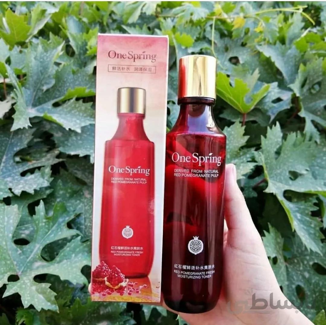 تونر انار قرمز وان اسپرینگ ا One Spring Red Pomegranate Moisturizing Emulsion 150ml