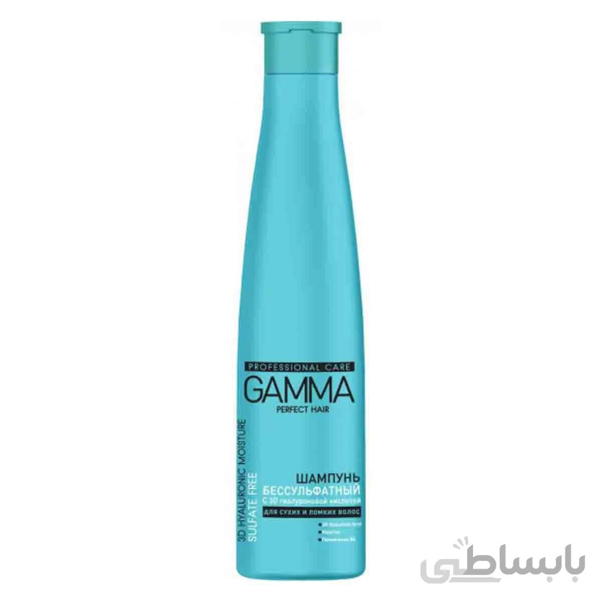 شامپو مراقبت حرفه ای موهای سر خشک بدون سولفات-دارای کراتینه گاما - GAMMA
