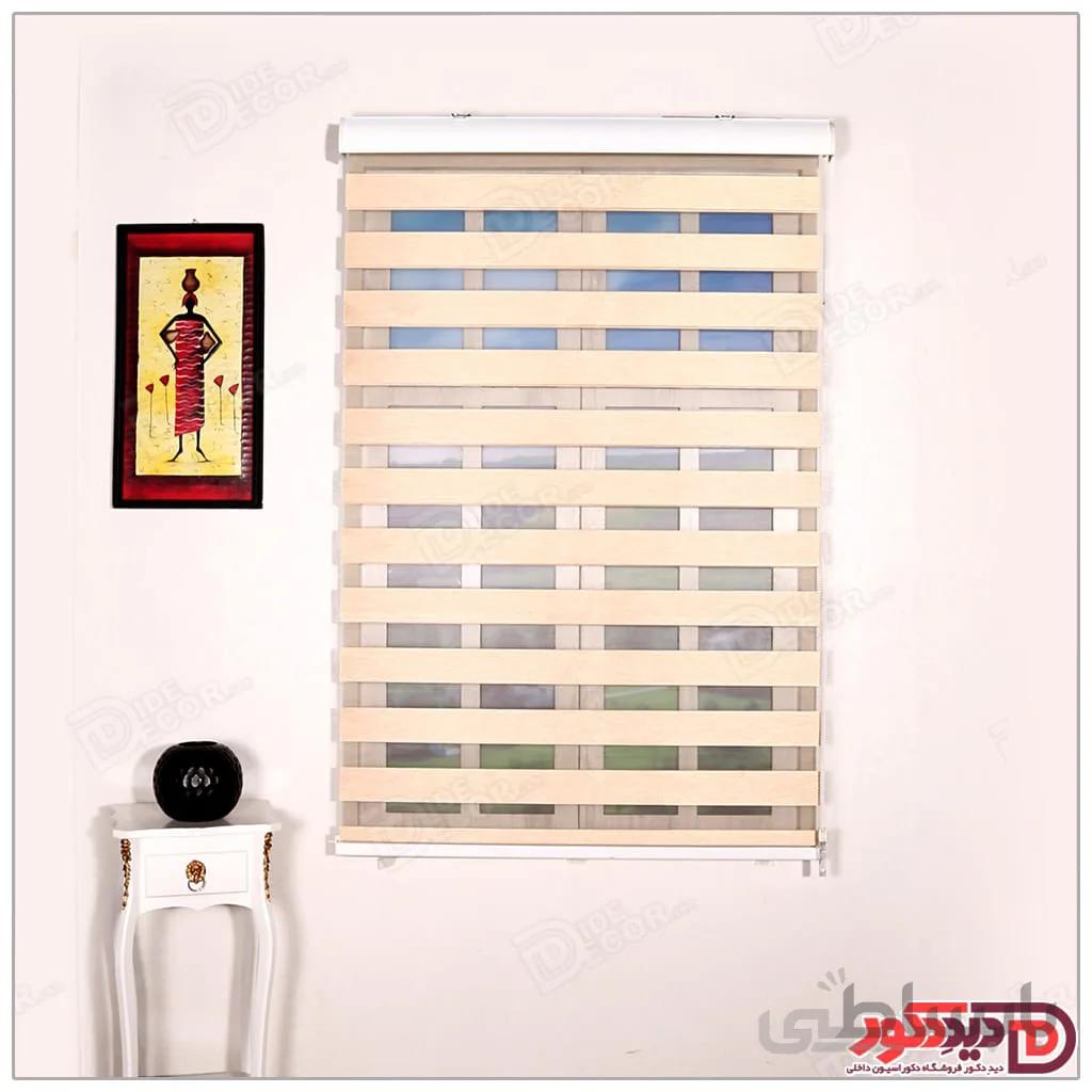 پرده زبرا ساده کد B 502
