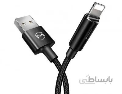 کابل شارژ هوشمند و انتقال داده لایتنینگ مک دودو Mcdodo Auto Power Off Lightninig Data Cable 1.2m CA-460 ا Mcdodo Auto Power Off Lightninig Data Cable 1.2m CA-460