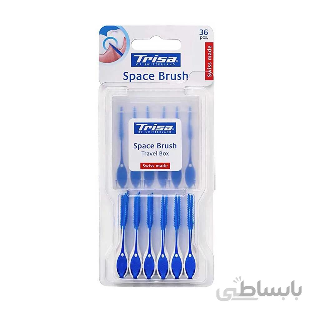 براش بین دندانی تریزا مدل space brush بسته 36 عددی ا trisa interdental brush space brush model 36pieces