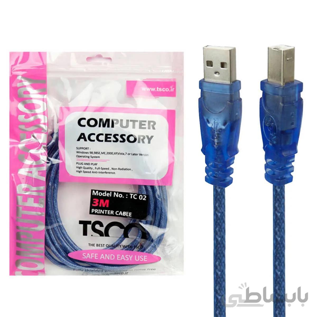 کابل پرینتر تسکو TSCO TC 02 3m
