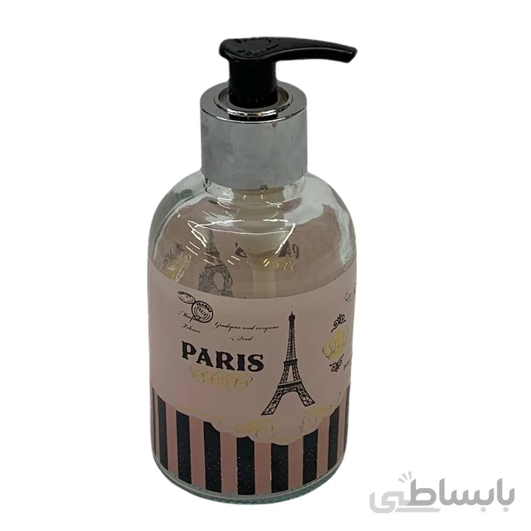 پمپ مایع دستشویی شیشه ای طرح پاریس کد ۳۶۵
