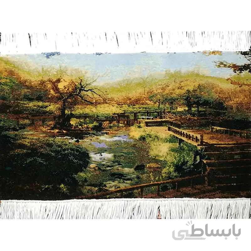 تابلو فرش دستباف طرح پل بهار