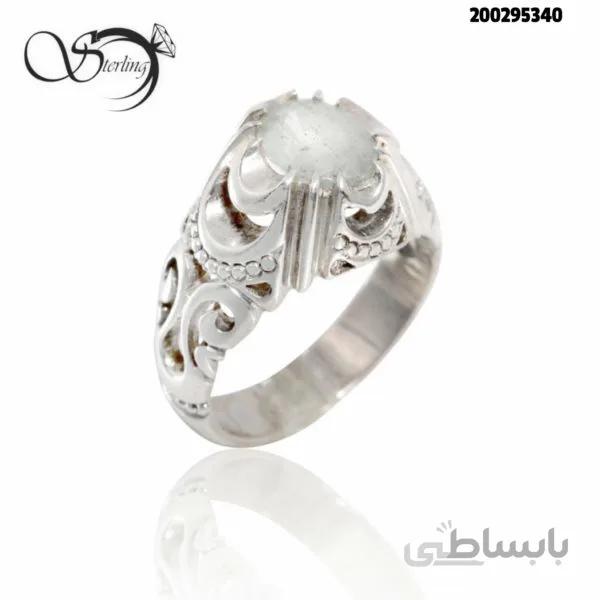 انگشتر نقره مردانه زمرد کد:۱۸۲۰