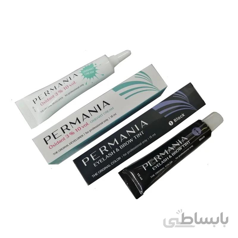 رنگ و اکسیدان مژه و ابرو پرمانیا Permania