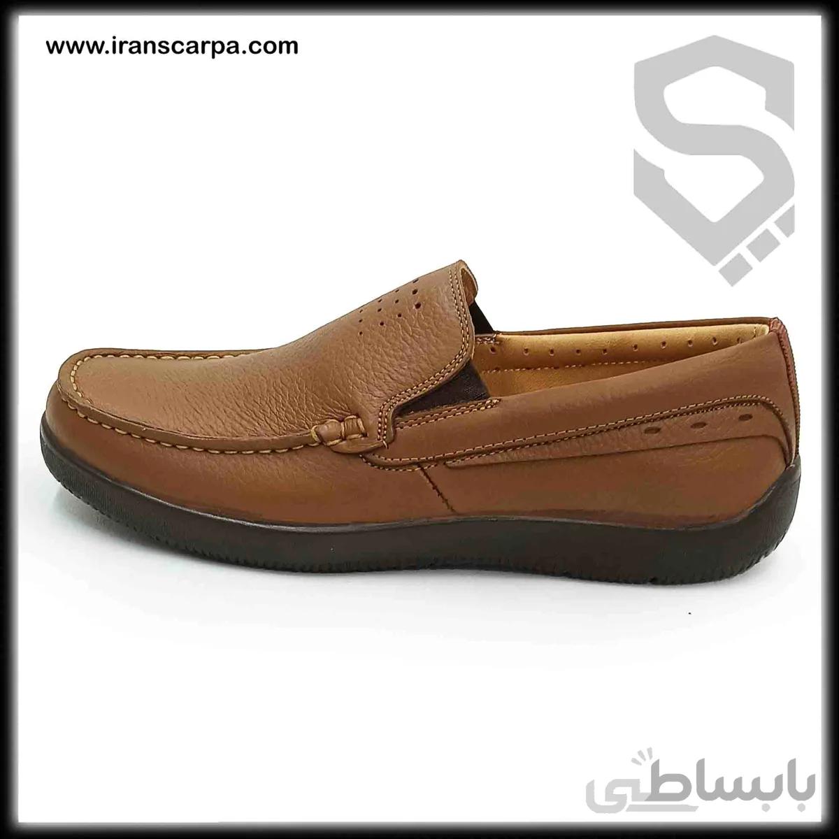 کفش راحتی چرم مردانه مدل سلاوی