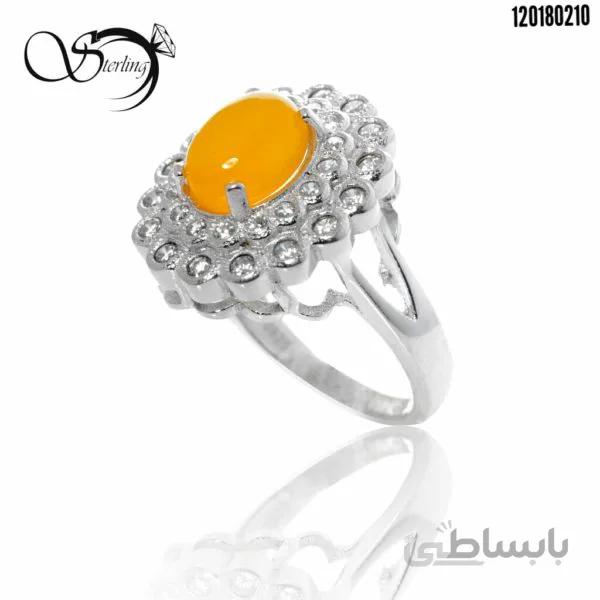 انگشتر نقره شرف الشمس زنانه کد:۲۰۹۳
