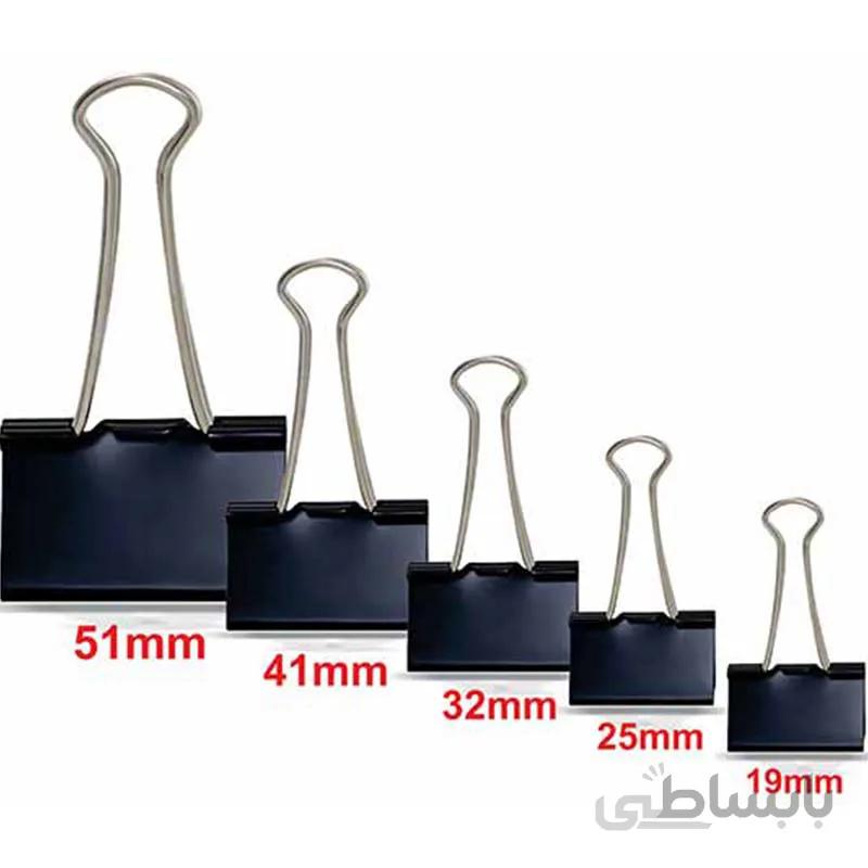 گیره دوبل سایز 32 میلی متر بسته 12 عددی