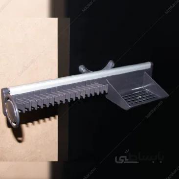 جای کمربند و کراوات دیواری ریلی سری 3 رنگ طوسی فانتونی مدل J154 ا Fantoni J154 Place the belt and wall tie