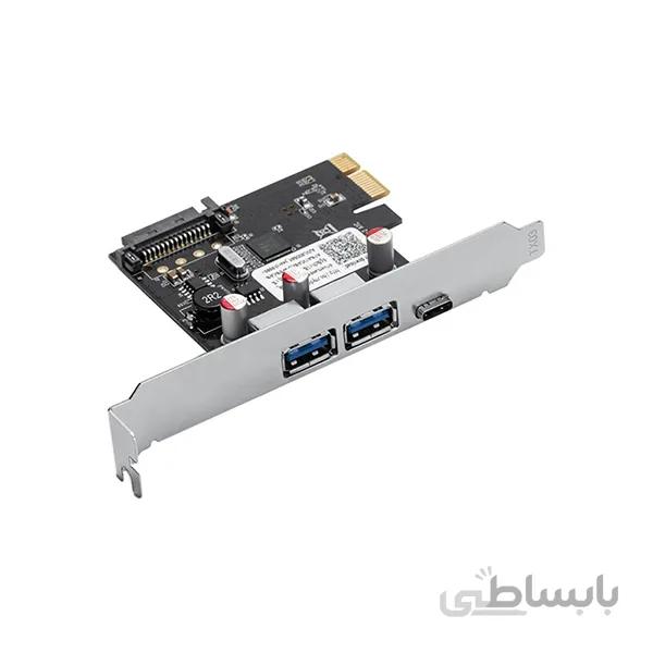 هاب یو اس بی و تایپ سی اینترنال اوریکو ORICO PNU-2A1C USB 3.0 Expansion Card