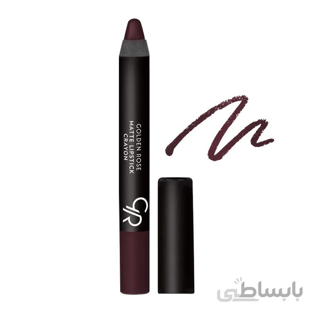 رژ لب مدادی گلدن رز شماره 03 ا Golden Rose Matte Lipstick Crayon No. 03