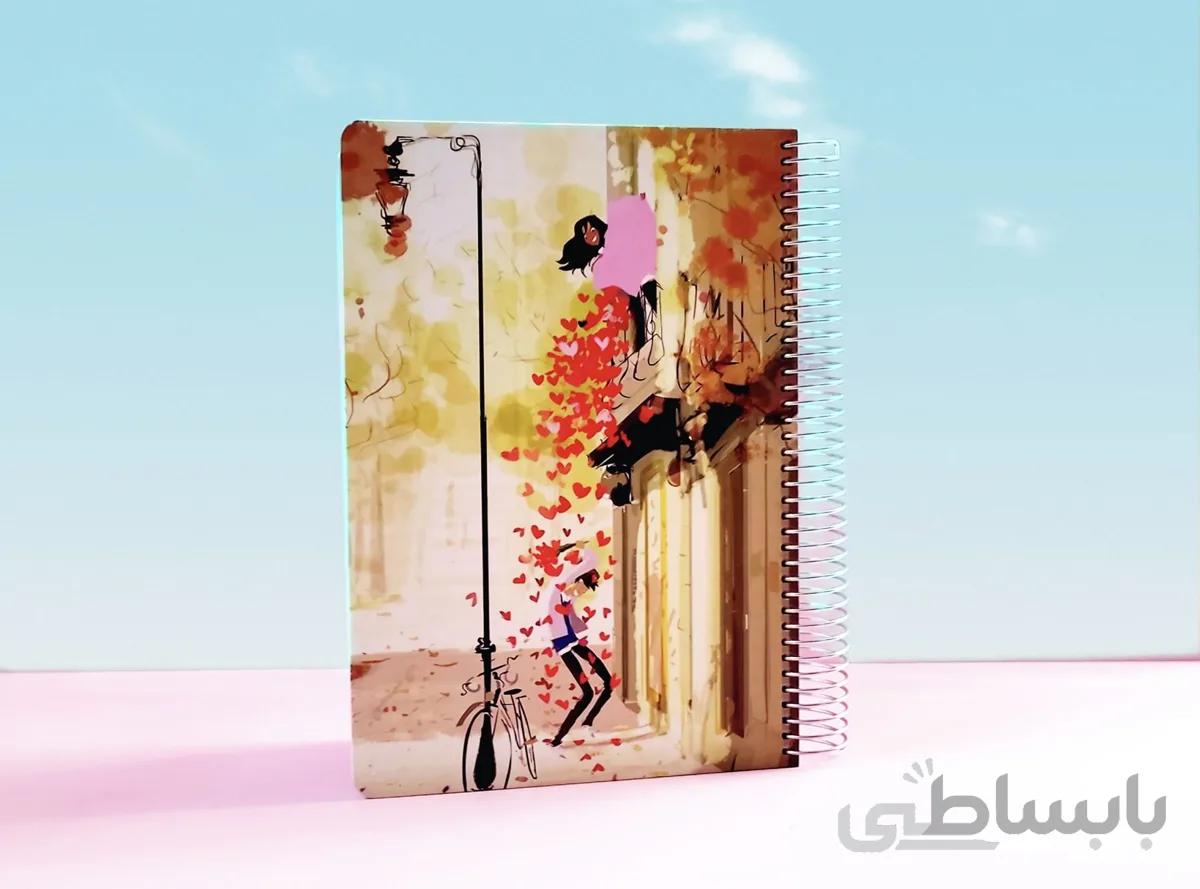 دفتر مشق وزیری ۲۰۰ برگ سیمی سلفونی دوکا