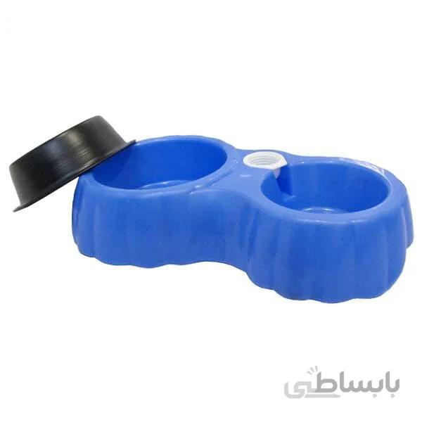 ظرف آبخوری و غذاخوری سگ و گربه بطری خور دوقلو برند زاریکس