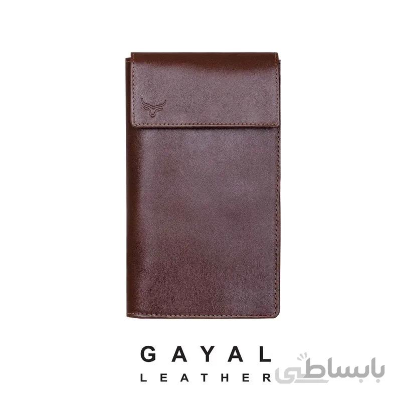 کیف پاسپورتی گَیال چرم p10 قهوه ای