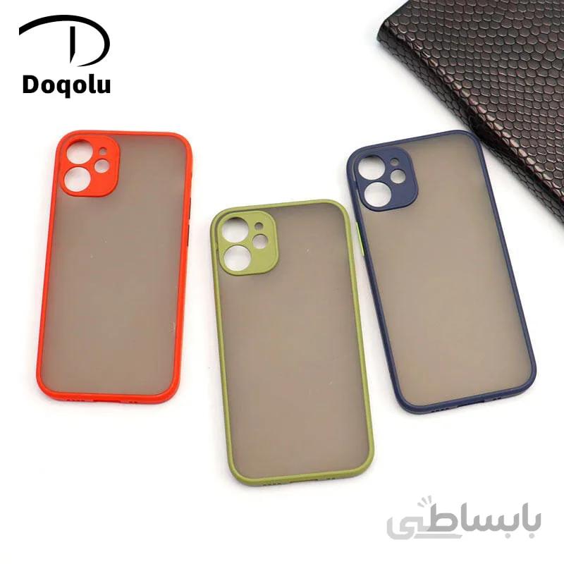 قاب گوشی اپل Apple iphone 12 mini مدل پشت مات محافظ لنزدار