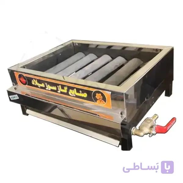 کباب پز گازی استیل 40