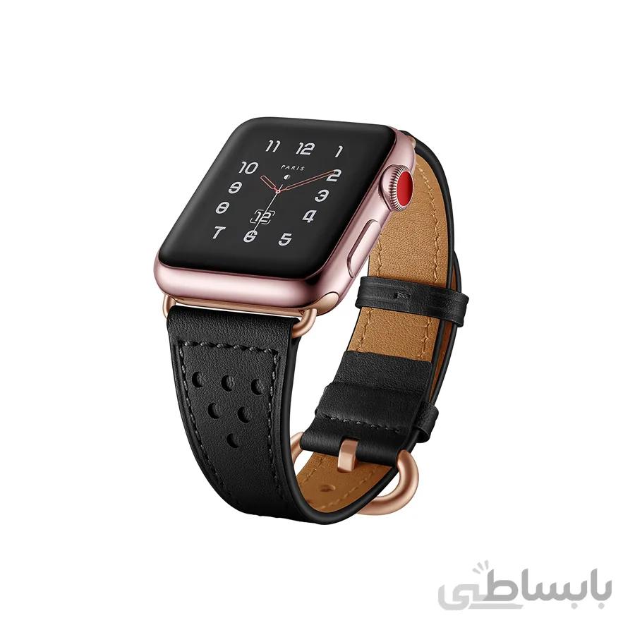 بند اپل واچ برند جینیا مدل Luna Leather